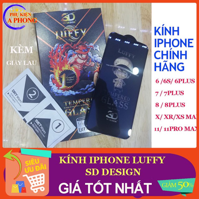 [Ảnh Thật] Kính Chống Nhìn Trộm Cường Lực IPHONE Hãng SD DESIGN Full Màn, từ 6 đến 12 Pro Max, siêu cứng, dễ dán