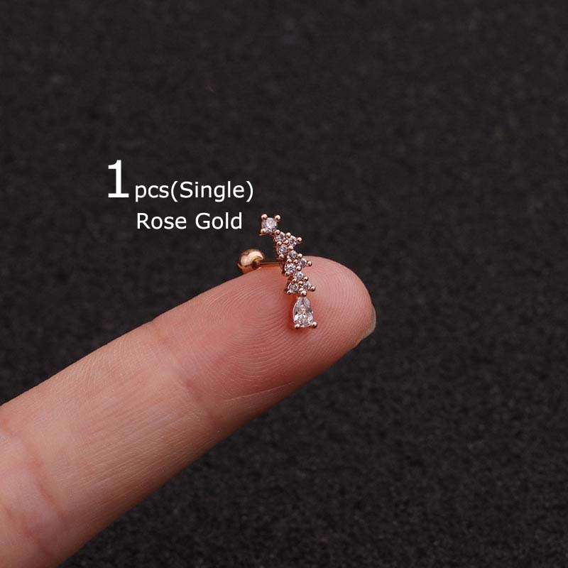 1 Khuyên Tai Đeo Sụn Tai 20g 6mm