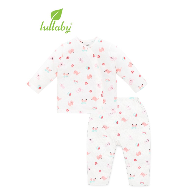 Lullaby Bộ quần áo cài lệch NH609610P BST Pointelle 2021