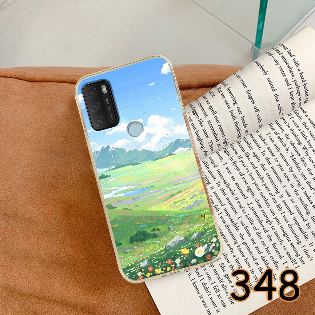 Ốp Lưng Vsmart Star 5 - Star 4 - Star 3 - Star in hình Cánh đồng hoa - Chất liệu Silicon siêu bền