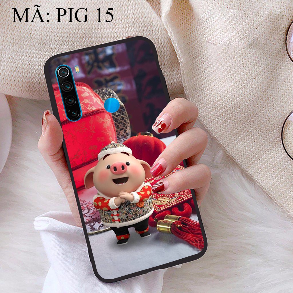 Ốp lưng Xiaomi Redmi Note 8 viền dẻo TPU BST Pig Cute