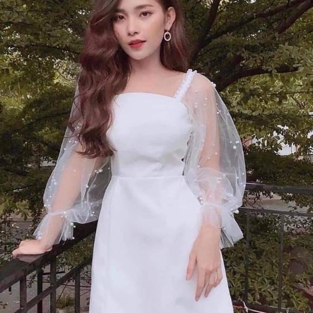 Đầm phối lưới đính ngọc | BigBuy360 - bigbuy360.vn
