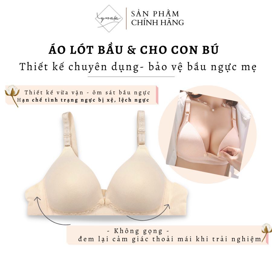 Áo lót MOI không gọng thông hơi dành cho mẹ bầu, cho con bú (Màu ngẫu nhiên)