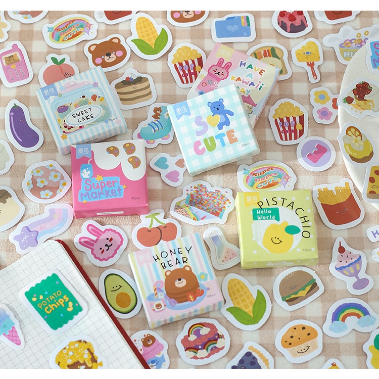 Set 20 tấm sticker dán trang trí