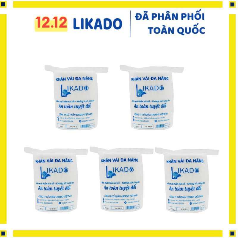 [LIKADO] Khăn giấy khô đa năng Likado dạng cuộn 500gr kích thước 18x20 330 tờ (MUA 5 TẶNG 1)