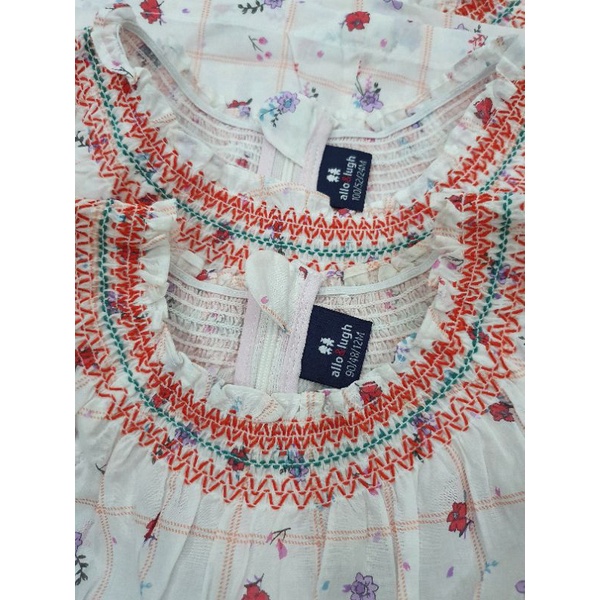Váy đầm smock cánh tiên bé gái allo & lugh xuất Hàn mát lịm