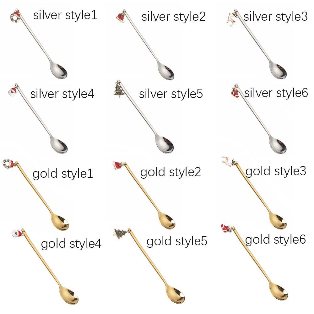 LLOYD Muỗng Cà Phê Hình Ông Già Noel Dễ Thương Có Chuông Giáng Sinh