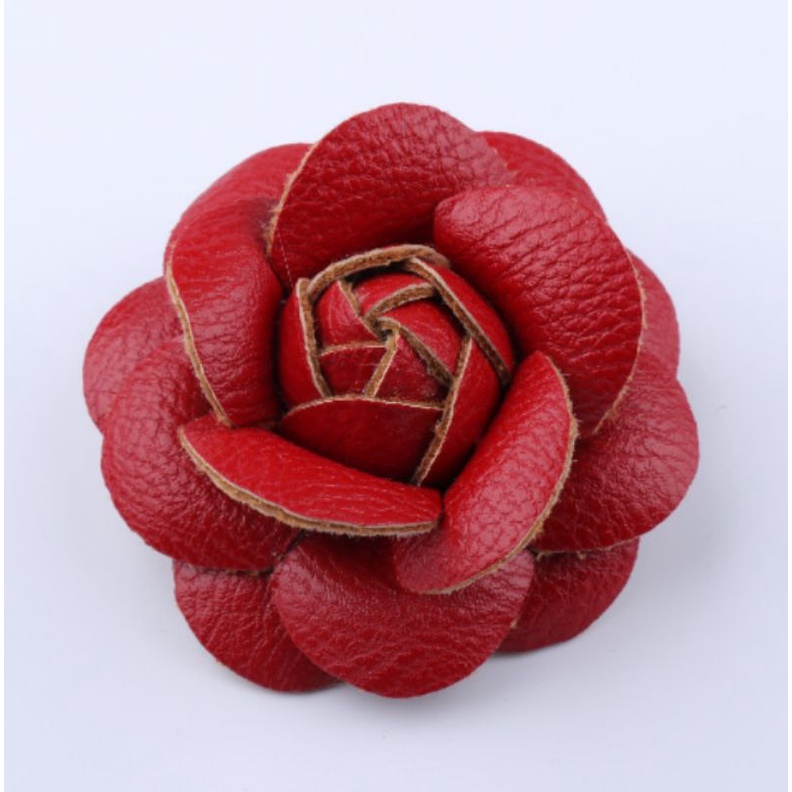 Hoa cài trang trí váy đầm chất da mềm size 6cm siêu xinh mẫu mới