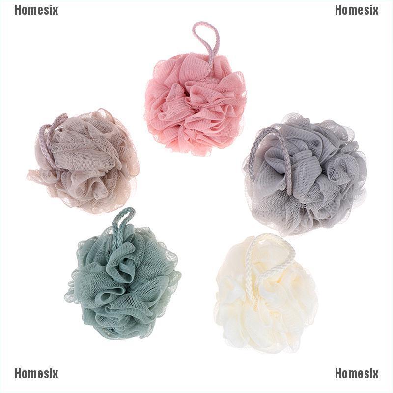 [zHMSI] 1pc Loofah Bath Ball Mesh Sponge Milk Shower Bathroom Supplies Bath Soft Flower TYU