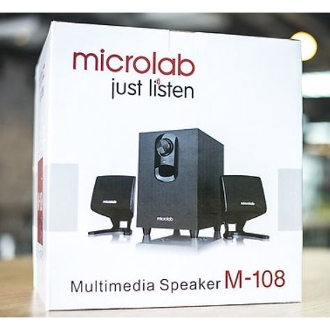 [Mã ELHACE giảm 4% đơn 300K] Loa máy tính Microlab M108 - 2.1, loa vi tính chính hãng bảo hành 12 tháng