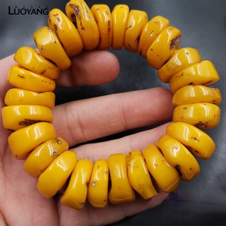 Vòng Tay Đá Hổ Phách May Mắn