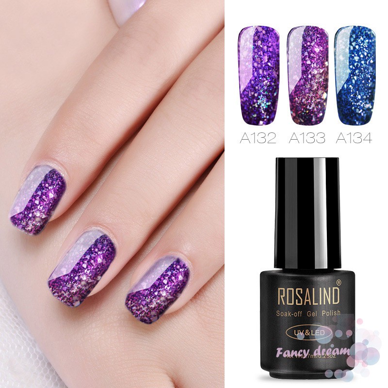 Sơn bóng trang trí móng 7ml phối nhũ đẹp mắt