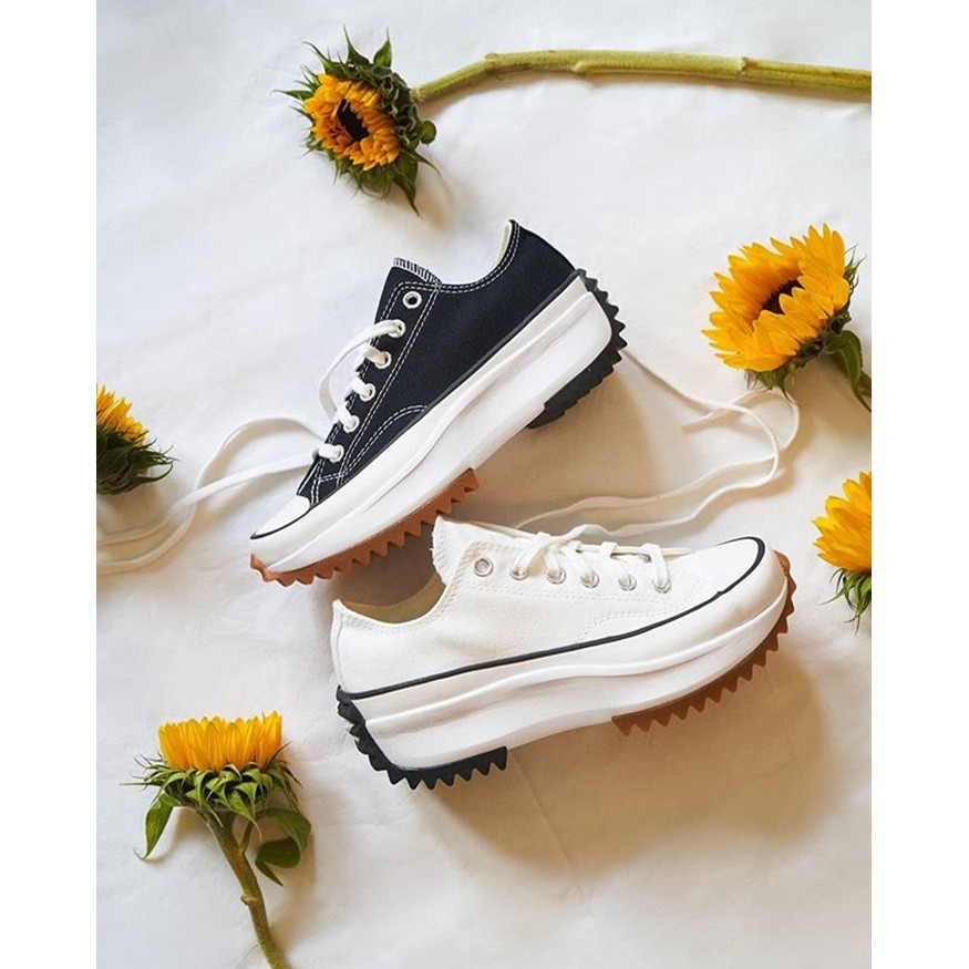 ( 𝙃𝙖̀𝙣𝙜 𝙍𝙚𝙖𝙡 ) Giày Conversse Run Star Hike Black&White Low Top ( Thấp Cổ )