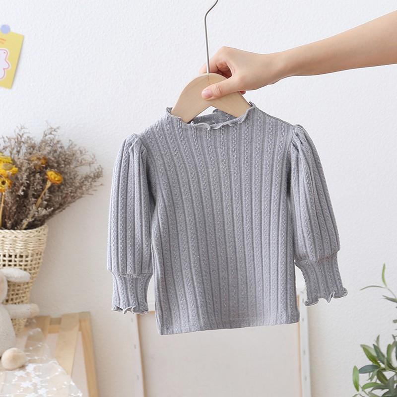 Áo thun tay dài cổ lọ thời trang trẻ trung