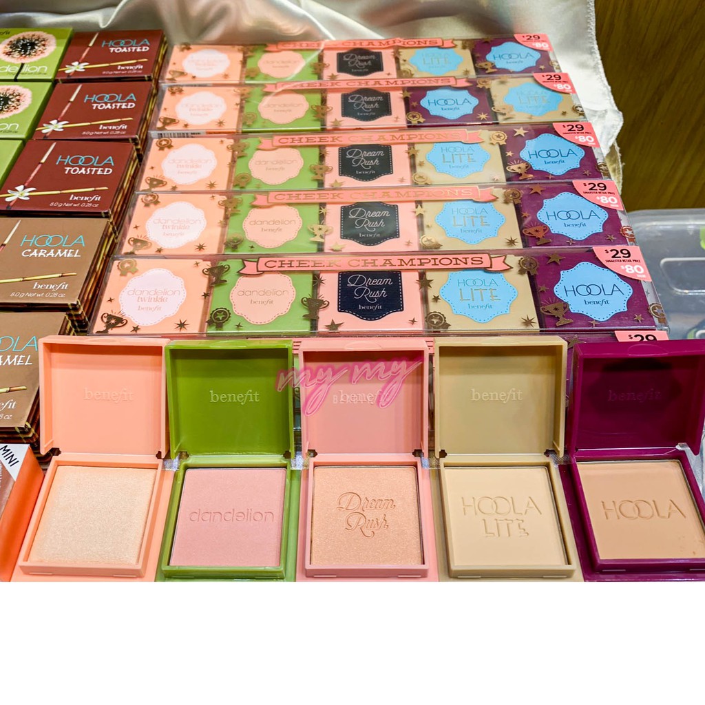 Benefit - Set tạo khối, phấn má Benefit - Christmas 2019 Cheek Champions.