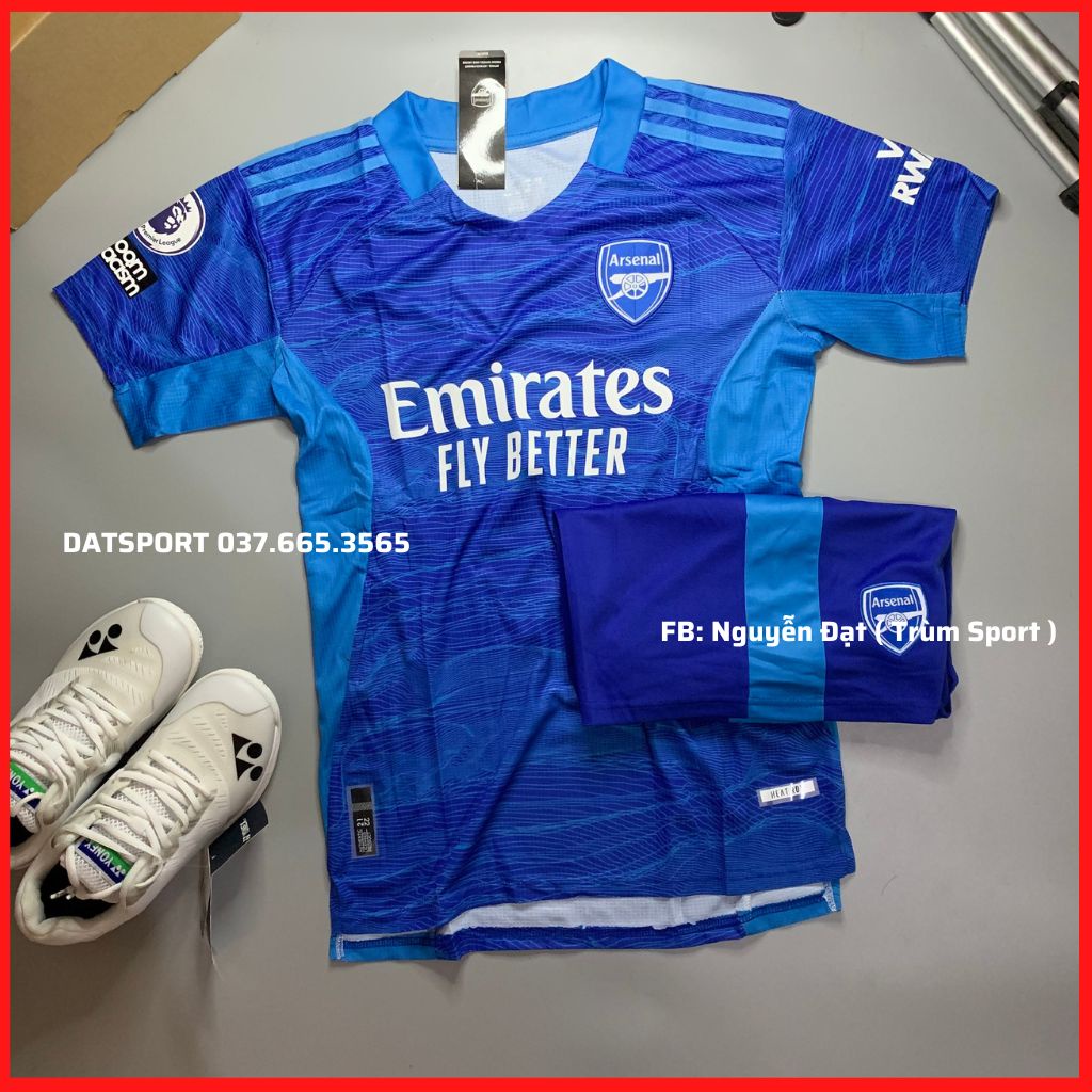 Áo Đấu ARSENAL Xanh 2022/23⚡FREESHIP⚡ Set Quần Áo Bóng Đá Arsenal Xanh Mùa 2022/23 Hàng Gai Thái Cao Cấp. Ảnh Thật 100%