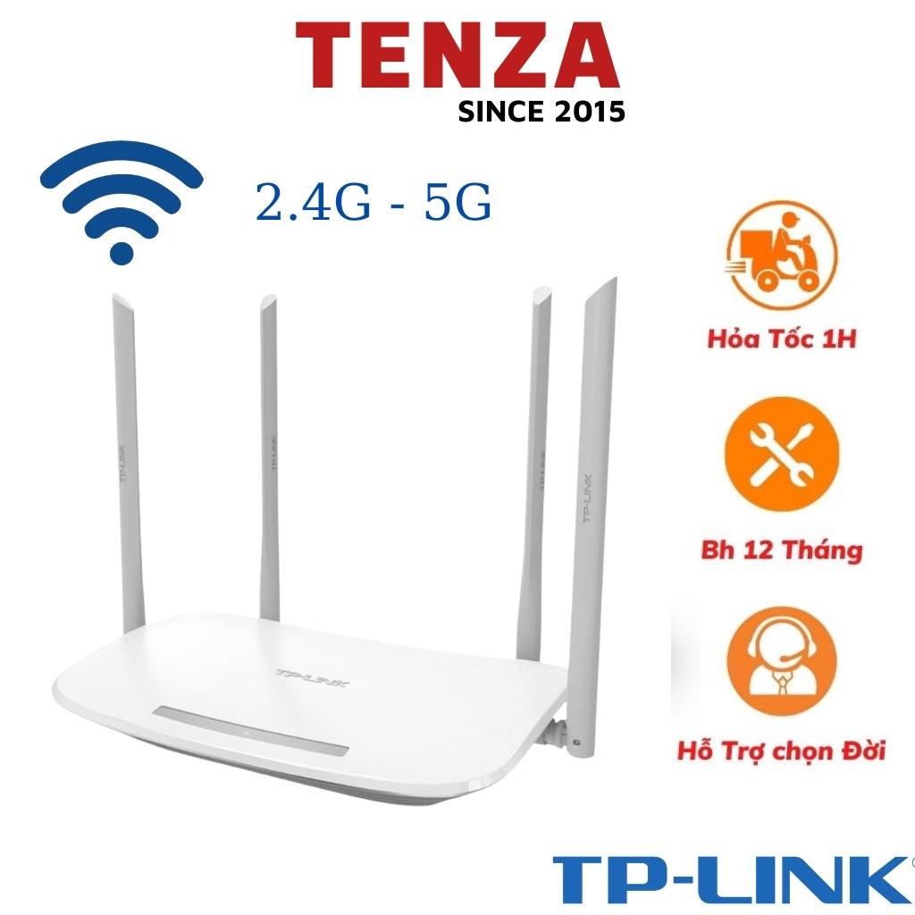 Router modem bộ phát cục phát wifi tp-link 4 râu 900Mbps băng tần kép AC1200 2.4G 5G đã qua sử dụng TP05