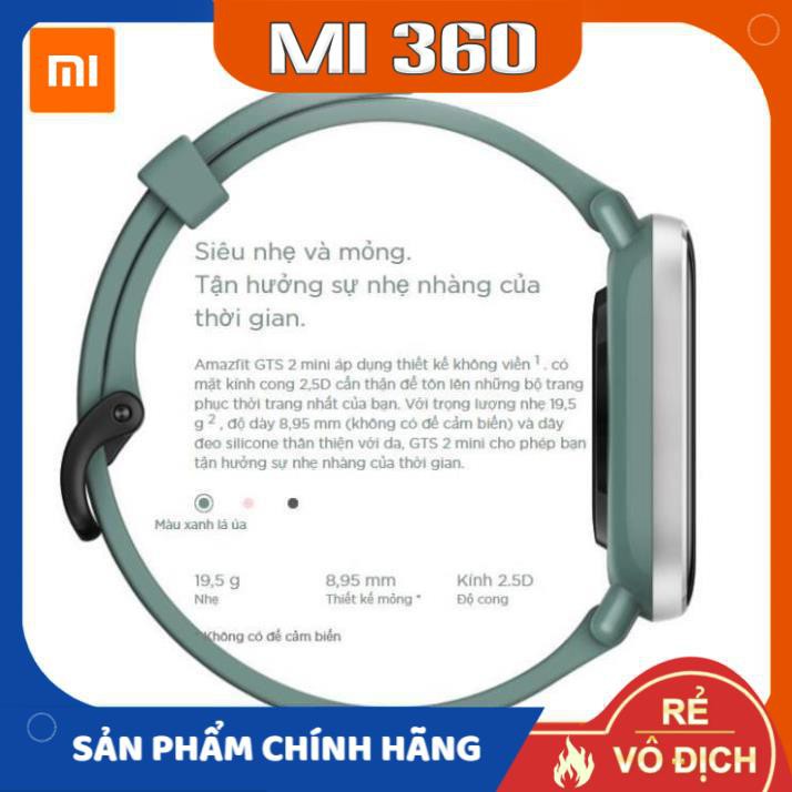 Đồng Hồ Thông Minh Amazfit GTS 2 Mini Quốc Tế✅ Hàng Chính Hãng✅ Bảo Hành 12 Tháng