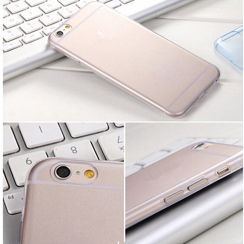 Ốp điện thoại TPU Silicone trong suốt thời trang cho iPhone 6S Plus