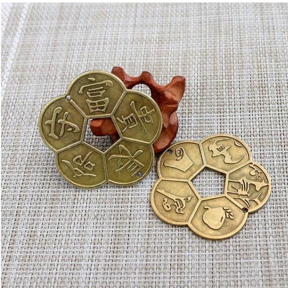 Đồng Tiền Hoa Mai Bằng Đồng Size Lớn 01 | BigBuy360 - bigbuy360.vn