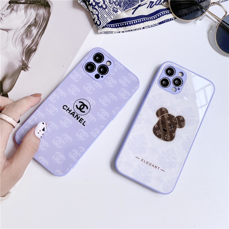 Ốp lưng điện thoại iPhone 12promax 12pro 12 11promax 11pro 11 xsmax xr x 8p 7p 7G màu tím khoai môn | BigBuy360 - bigbuy360.vn