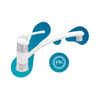 Vòi rửa chén nóng lạnh watertec trắng bạc wt0015