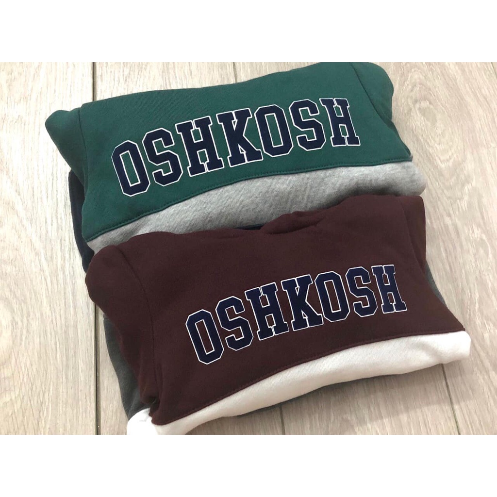 Aó Hoodie Aó nỉ mũ chui đầu bé trai OshKosh việt nam xuất khẩu dư xịn size 12m-14 tuổi