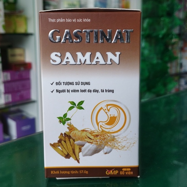 Gastinat Saman - Hỗ trợ bảo vệ niêm mạc dạ dày, giảm acid dịch vị, giảm nguy cơ viêm loét dạ dày, tá tràng
