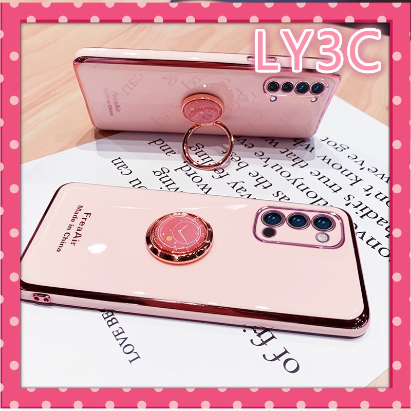 Ốp Điện Thoại Mềm Có Nhẫn Đỡ Mạ Điện Cho oppo Reno 5F 4 4lite 4F 5 5PRO 5lite