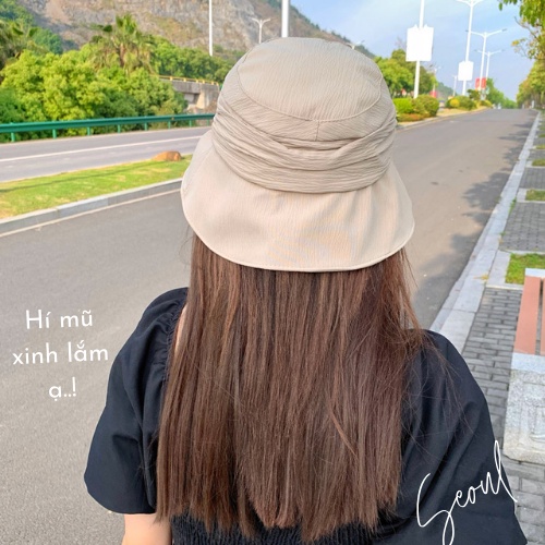 Mũ vành rộng đi biển cao cấp 100% Cotton siêu nhẹ chống nắng hiệu quả, nón du lịch mới nhất 2022
