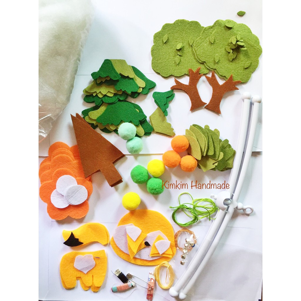 Bộ kit  làm treo nôi cáo nhỏ trong rừng xanh