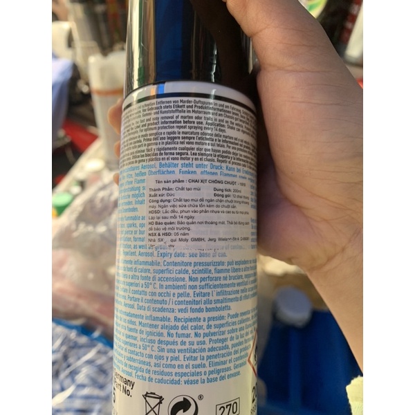 Chai Xịt Chống Chuột Liqui Moly Marten Spray 200ml