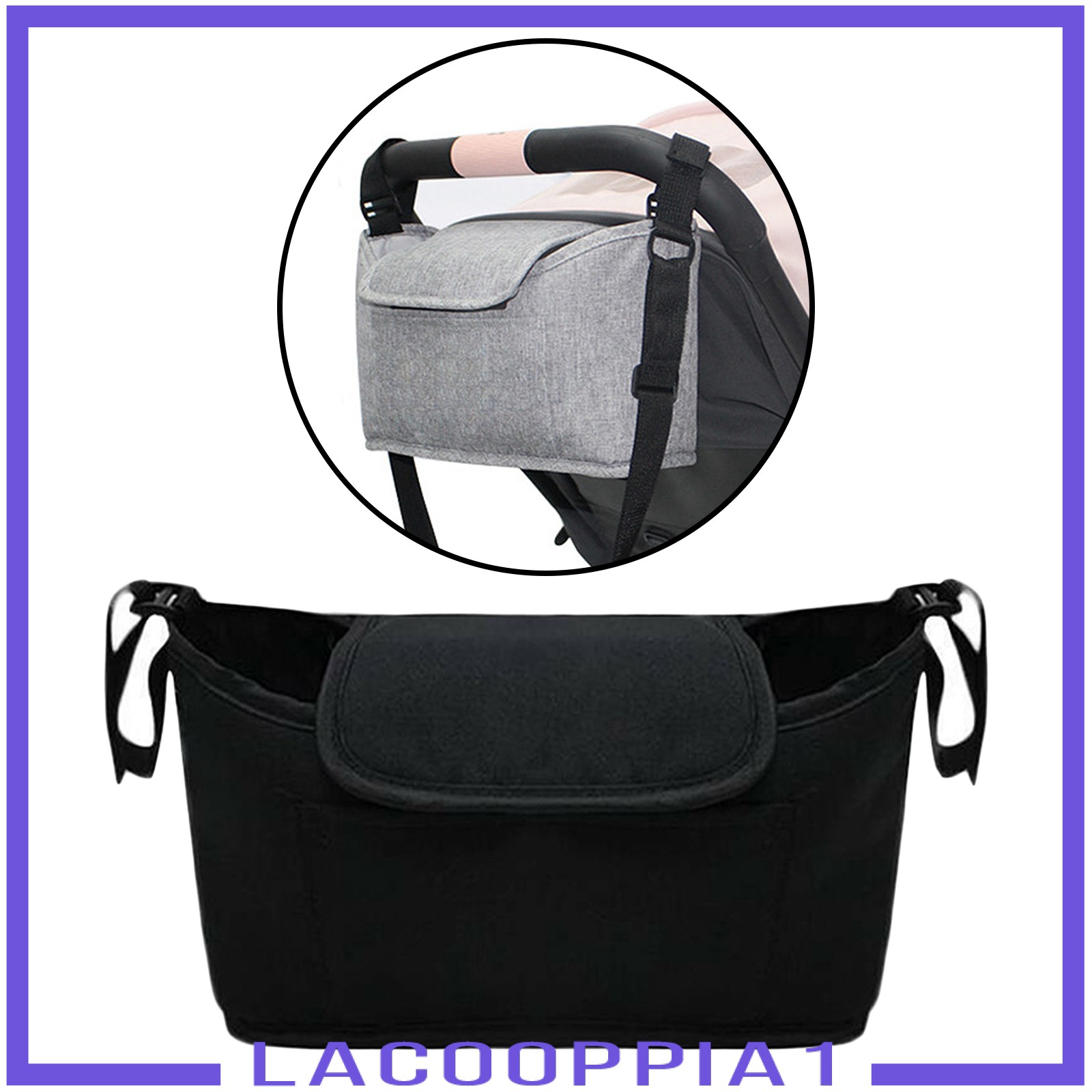 Túi Đựng Đồ Gắn Xe Đẩy Em Bé Lapopopia 1