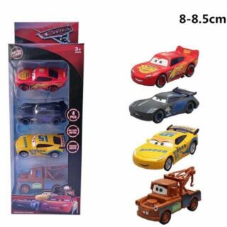 Hộp 4 xe sắt McQueen  siêu đẹp