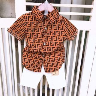 Set áo sơ mi lụa quần kaki (10-20kg)