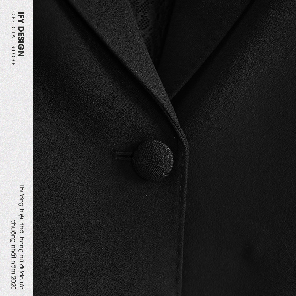 Áo Vest Croptop Nữ Màu Đen [Thương hiệu IFY Design] - Hàng Thiết Kế Cao Cấp - FS172A | BigBuy360 - bigbuy360.vn
