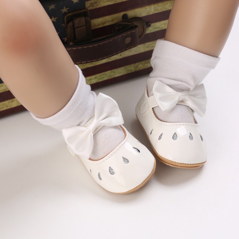 Đôi Giày Da PU Đế Cao Su Chống Trượt Cho Bé Tập Đi