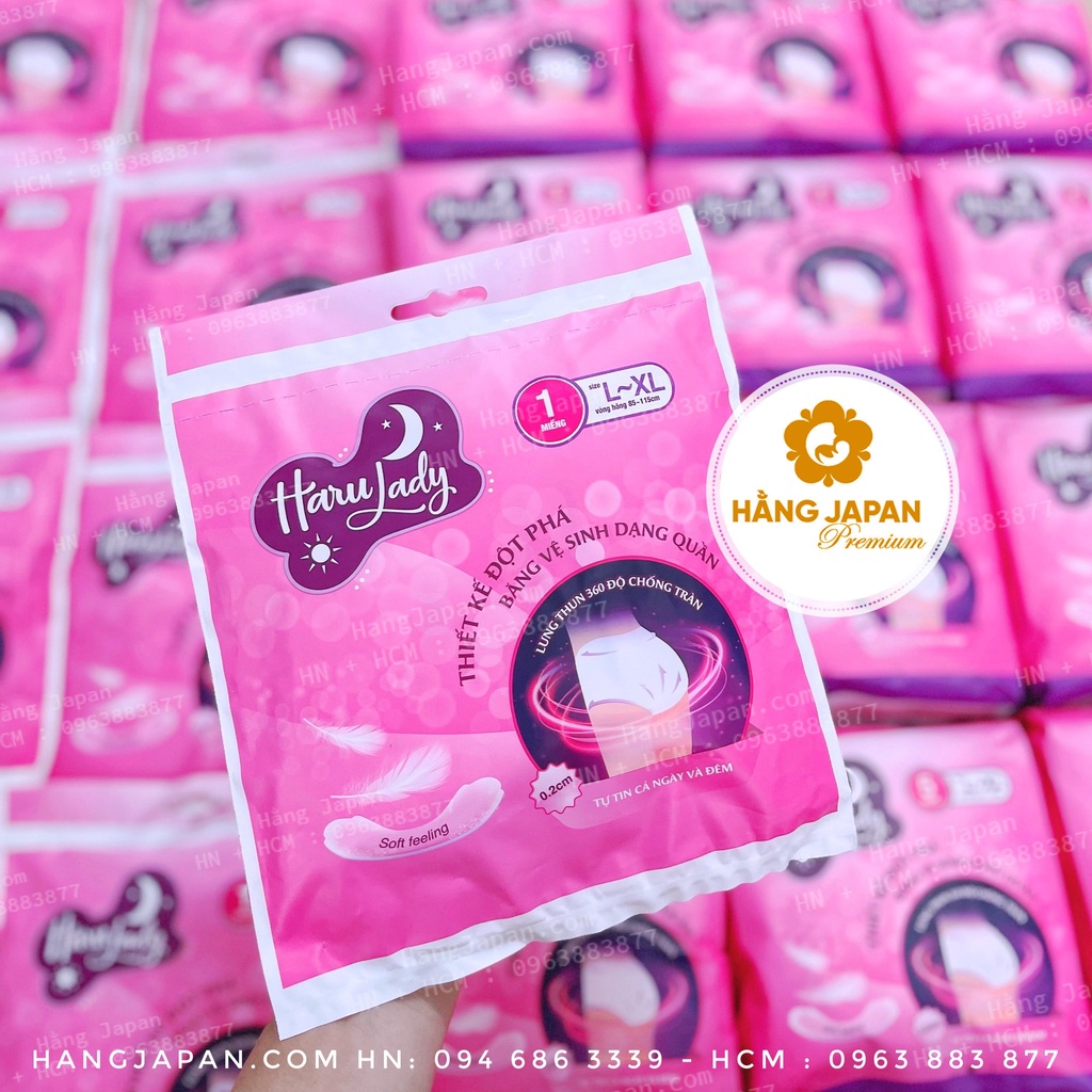 Băng vệ sinh dạng quần HARULADY L-XL mềm mại , thấm hút , thoải mái và tiện lợi