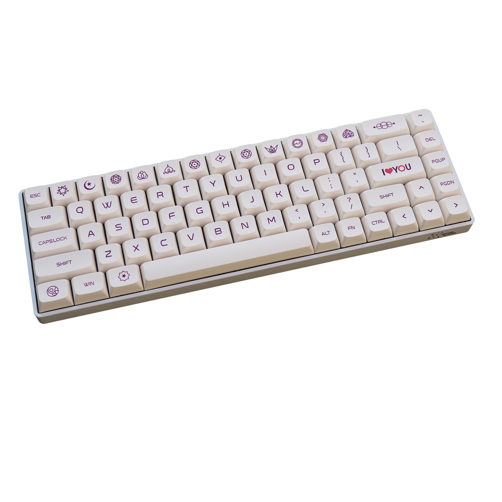 GMK Milk Purple keycaps, 137 phím PBT keycaps XDA Profile DYE-SUB Cá nhân hóa GMK Keycaps cho bàn phím cơ