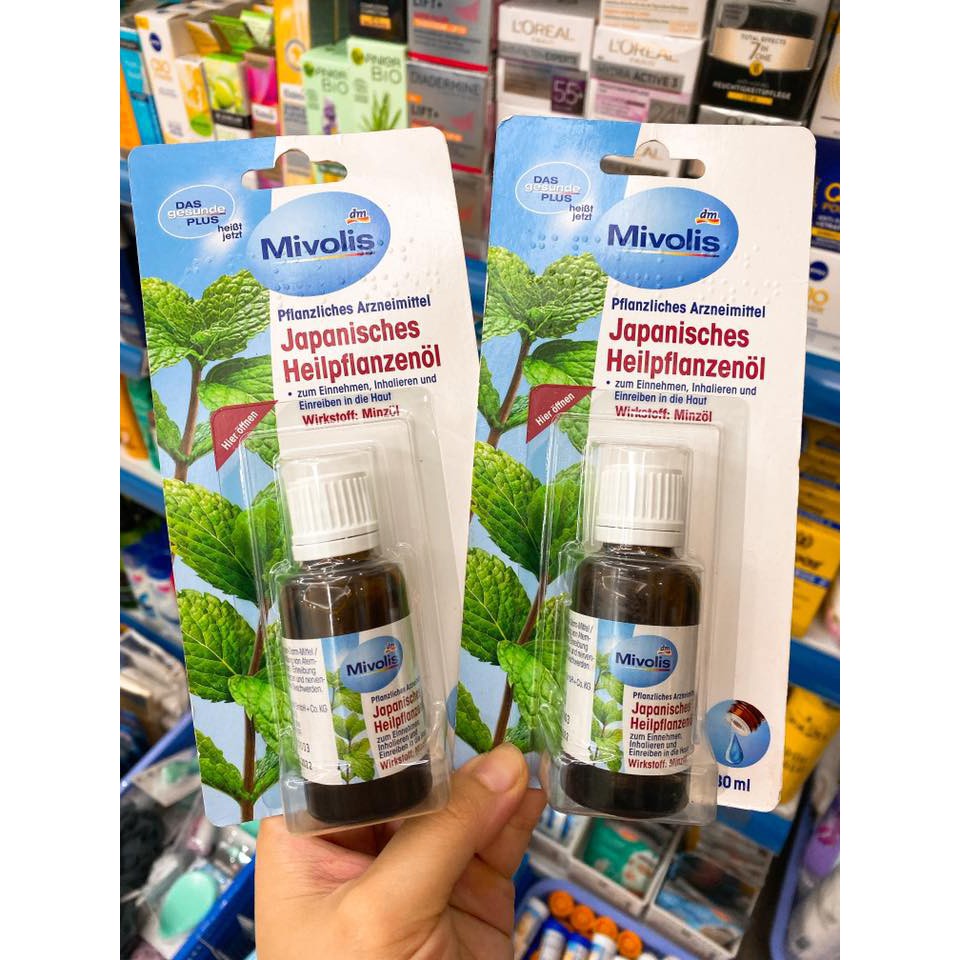 Tinh dầu bạc hà thảo dược DAS gesunde PLUS 30ml -Hàng nhập Đức