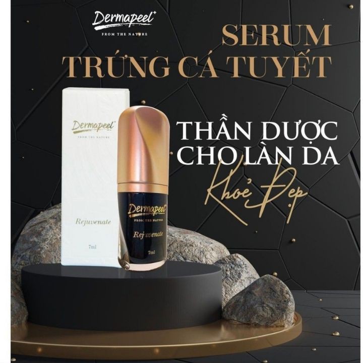 SERUM TRỨNG CÁ TUYẾT Dermapeel+ - XÓA MỤN - Mờ THÂM MỤN - Se Khít LCL - DA CĂNG BÓNG - TRẮNG SÁNG SAU 14 NGÀY