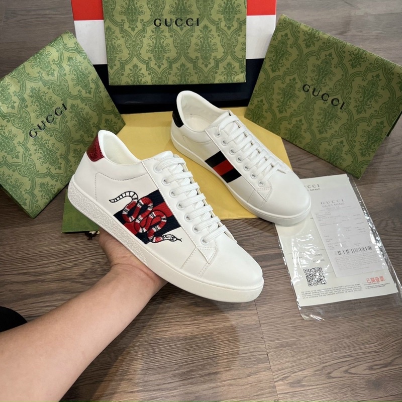 Giầy thể thao sneaker G.C rắn thêu - Giầy vạch dù than Vip