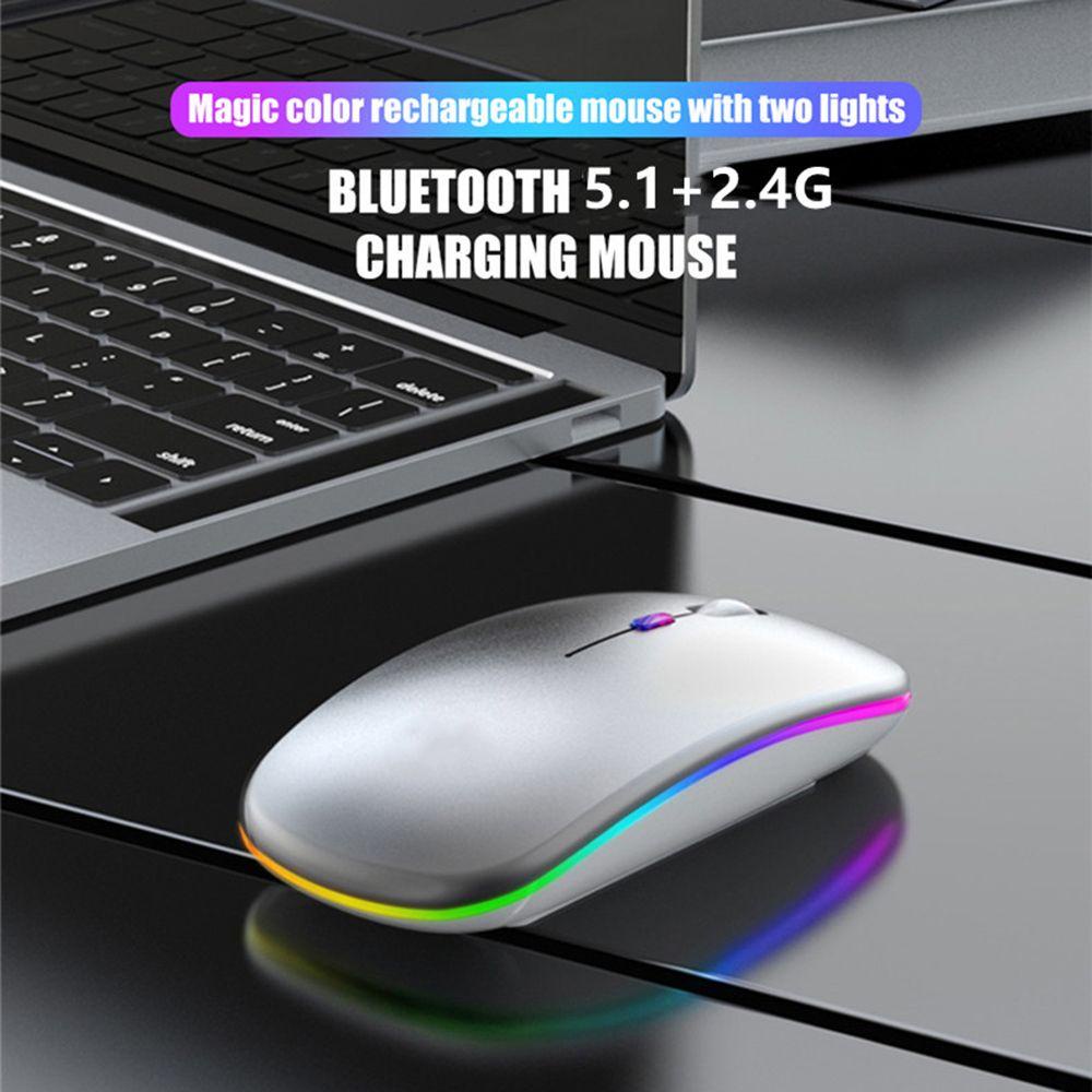 Chuột Bluetooth Không Dây Nhiều Màu Siêu Mỏng Cho PC Laptop