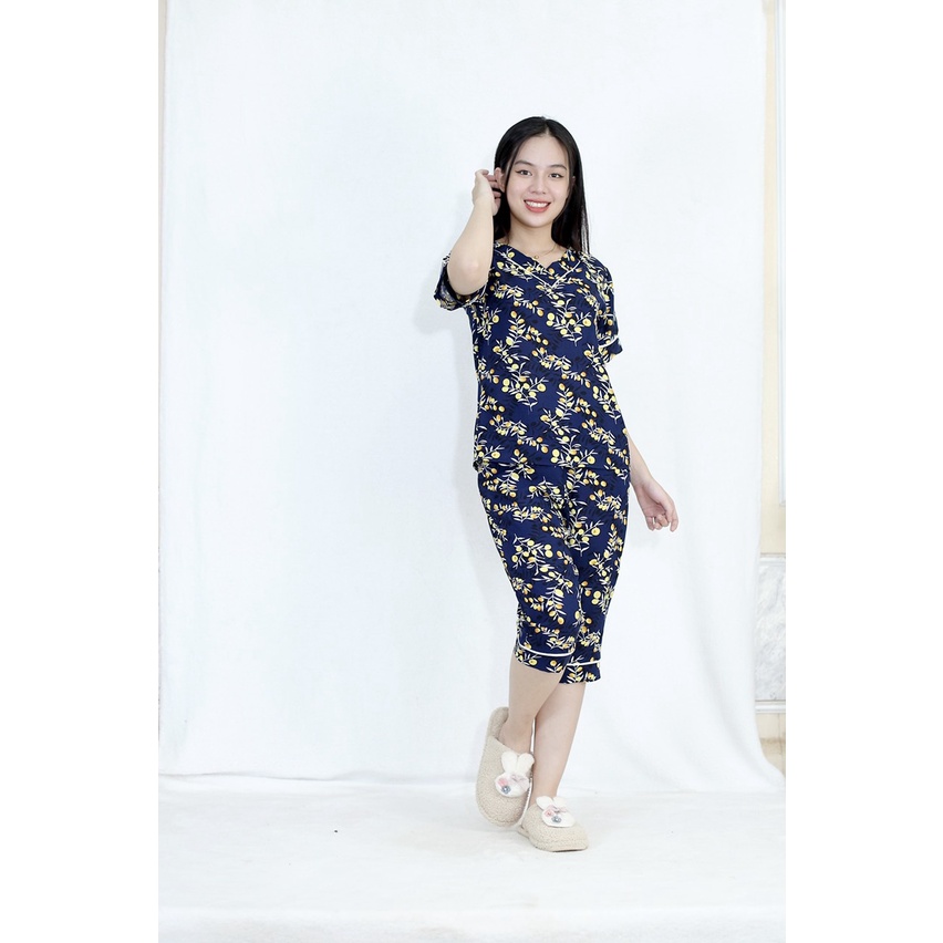 [HÌNH THẬT 100%] XẢ HÀNG SỐC  Bộ đồ cổ tim hoa văn cực xinh  - vải lụa cao cấp - Cực Kì Sang Chảnh