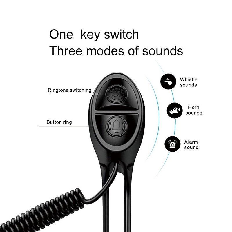 Còi Báo Động 120db Sạc Được Chống Thấm Nước Cho Xe Đạp Leo Núi