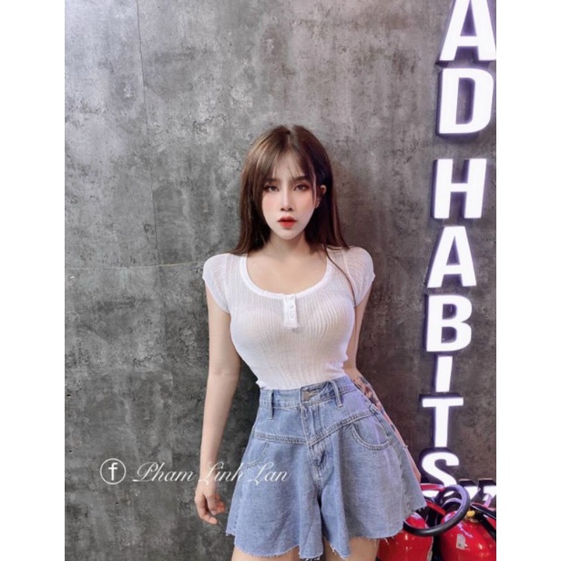 Áo len giấy vạt tôm hàng QC