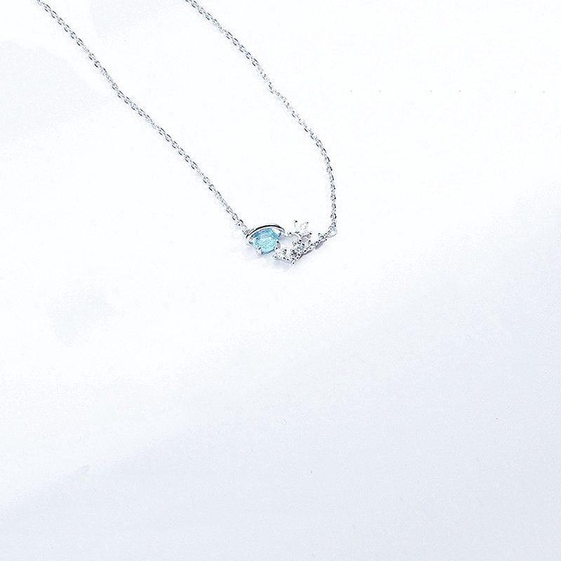 Ngôi Sao Hành Tinh Pha Lê Vòng Cổ Chuỗi Hạt Sky Star Planet Blue Crystal Glass Necklace Women Jewelry | BigBuy360 - bigbuy360.vn