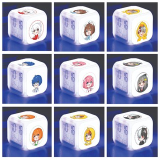Đồng hồ báo thức HERO TEAM Simmy Phong cận Siro Mr Vịt Sammy Đào Timmy Kairon Timy Kamui đổi màu đèn led game chibi