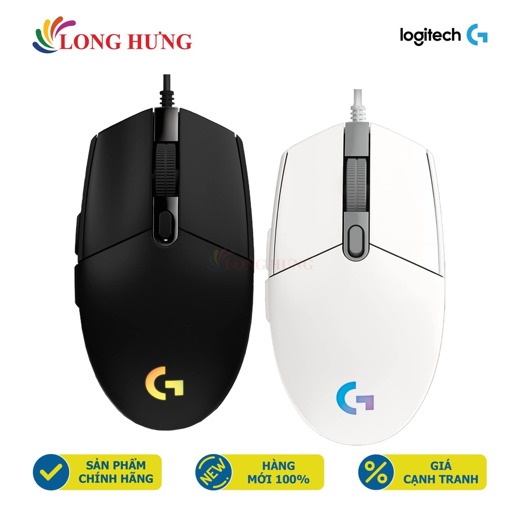 [Mã SKAMSALE03 giảm 10% đơn 200k] Chuột có dây Logitech G102 Gen2 Lightsync - Hàng chính hãng