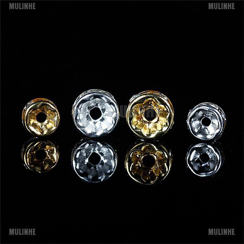 (MớI) Bộ 100 HạT ĐíNh Đá NhiềU MàU SắC 6mm 8mm